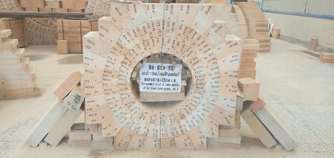 Hoher thermischer Widerstand-Tonerde-Kieselsäureverbindungs-Ziegelstein von 1500℃ RUL für Winderhitzer