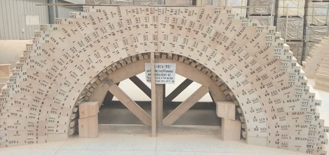 Niedriger wieder erwärmender linearer Rate High Alumina Standard Brick LZ75 weitverbreitet für Winderhitzer