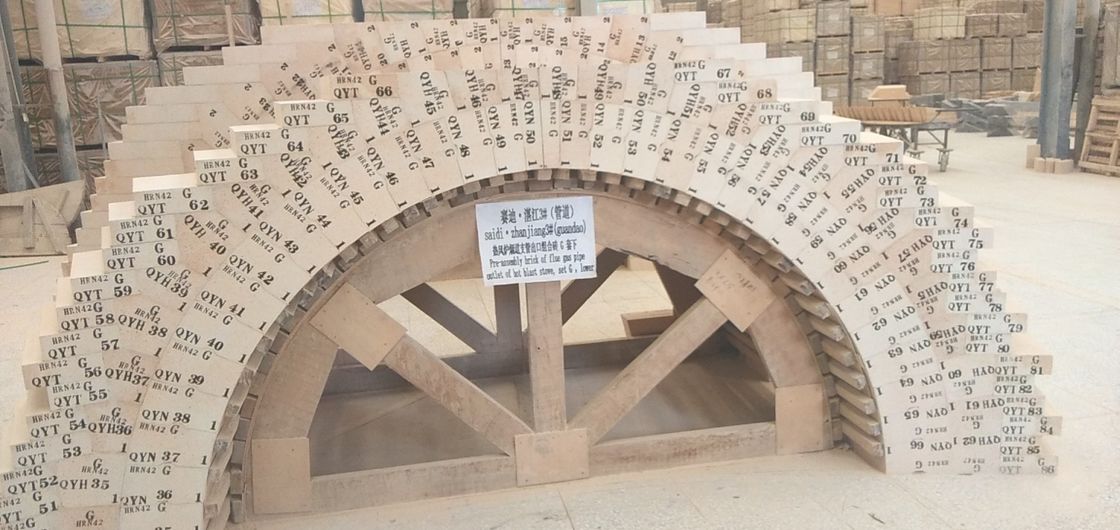 Niedriger wieder erwärmender linearer Rate High Alumina Standard Brick LZ75 weitverbreitet für Winderhitzer